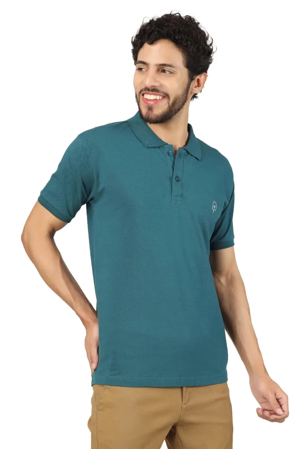 solid polo t-shirt for men